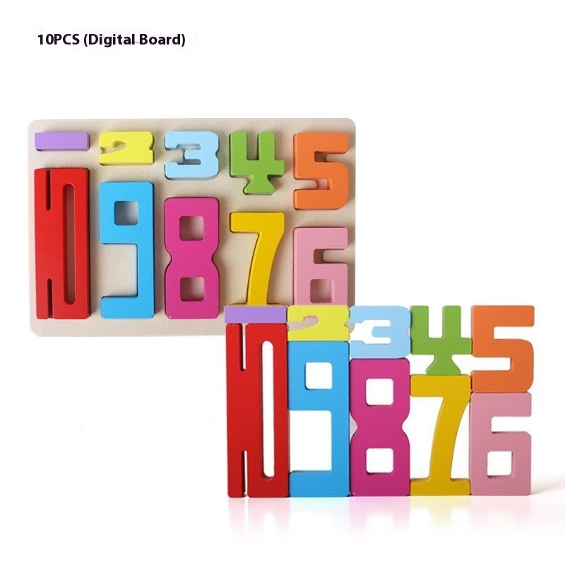 Wooden Numbers / Building Blocks Bricks - 20pcs