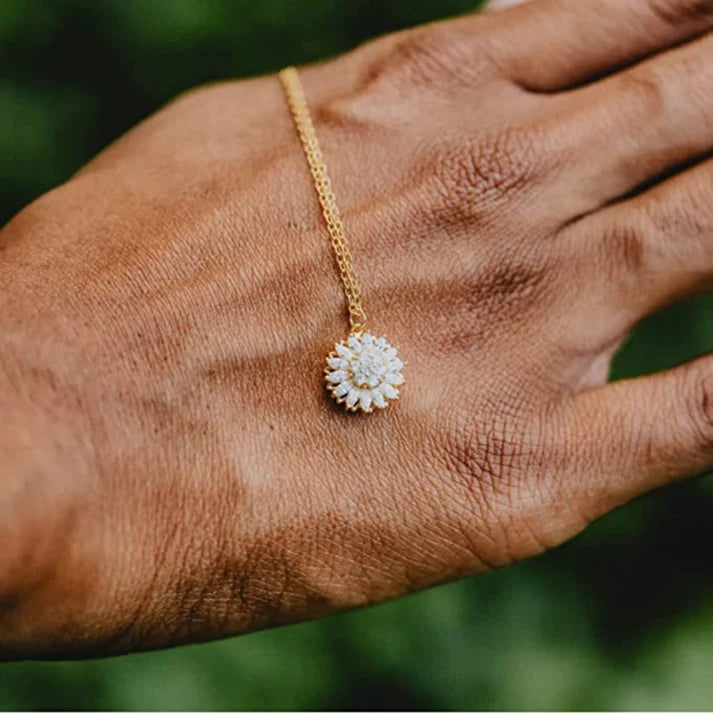 Crystal Sunflower - Handmade necklace