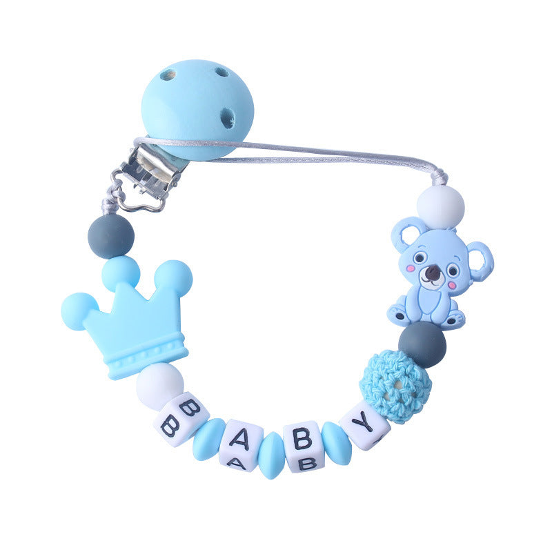 Personalized baby pacifier clip