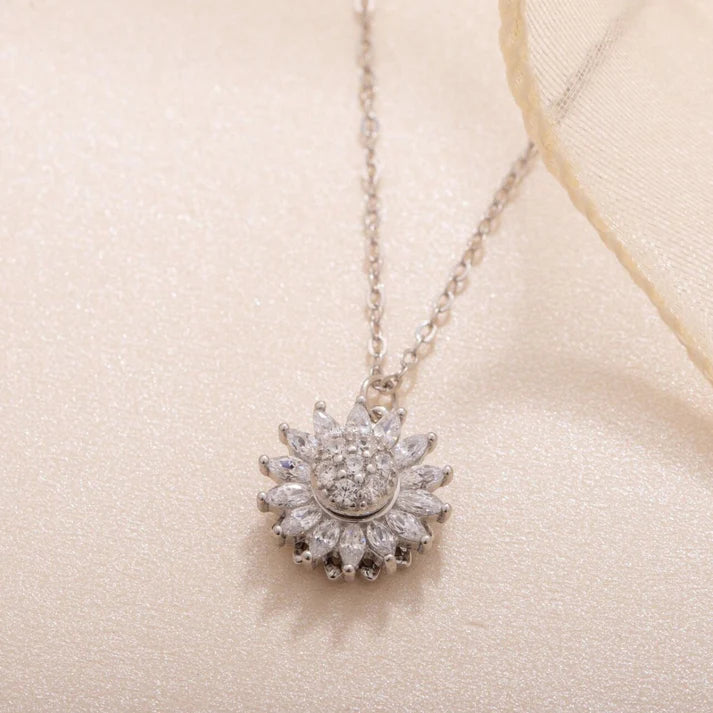 Crystal Sunflower - Handmade necklace